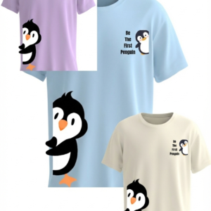 Be The First Penguin Printed Cotton T-Shirt