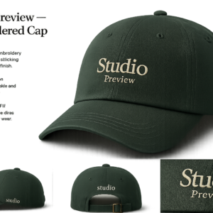 Studio Preview — Embroidered Cap